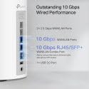 TP-Link Deco WiFi 7 Mesh BE19000 Tri-Bande Deco BE85(1-Pack), Puerto Ethernet/Fibra 10 Gbit/s, Velocidad WiFi hasta 19 Gbit/s, WPA3, Canales 320 MHz, 6 GHz