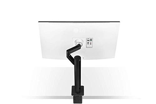LG 32UN88A-W - Monitor 4K UHD UltraFine Ergo 32 pulgadas, 3840x2160, 60Hz, 5 ms, 1000:1, 350nit, DCI-P3 95%, 16:9, HDMI, DisplayPort, Conectividad Universal, Inclinación Ajustable, Color Blanco