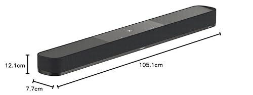 Sennheiser AMBEO Soundbar Plus para TV y Música - Sonido Envolvente 3D Inmersivo, Configuración de Altavoces Virtual 7.1.4, Subwoofers Dobles Integrados, Conexión Streaming Avanzada