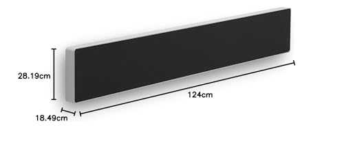 Bang & Olufsen Beosound Stage Barra de Sonido Dolby Atmos para TV y Música, Altavoz Multiroom WiFi y Bluetooth Potente con HDMI Plateado y Negro