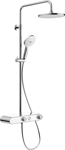 Duravit TH4382008005 Sistema de Ducha, Cromo/Blanco, 1.00