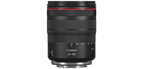 Canon - Objetivo RF 24-105mm f/4 L IS USM (Longitudes focales del Zoom de 24-105mm, Enfoque mínimo de 0,45 m) Negro