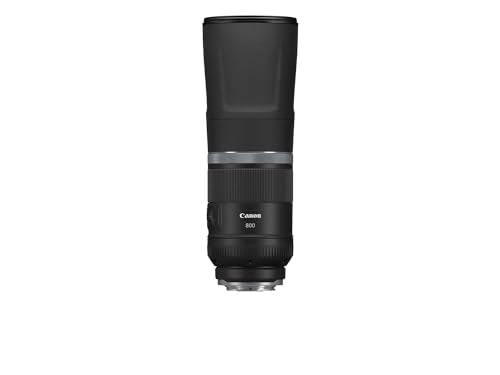 Canon Objetivo Canon RF 800 mm F11 IS STM - Lente Teleobjetivo, Ideal para captar Detalles Lejanos, Tamaño revolucionario, Nítido con estabilizador óptico 4 Pasos, Compatible con Sistema EOS R, Negro