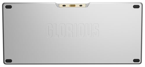 Glorious Gaming GMMK 3 Pro HE: Teclado Gaming inalámbrico, Hall Effect, Carcasa de Aluminio, tasa 8K, switches Hot Swap MX/HE, acción Ajustable, TKL 75% QWERTY Estadounidense (Plata)