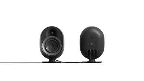 SteelSeries Arena 9 - Altavoces gaming 5.1 – Sonido envolvente USB 5.1 – Altavoces traseros inalámbricos – Diseño de altavoces de 2 vías – Subwoofer – Iluminación RGB reactiva – USB, Bluetooth