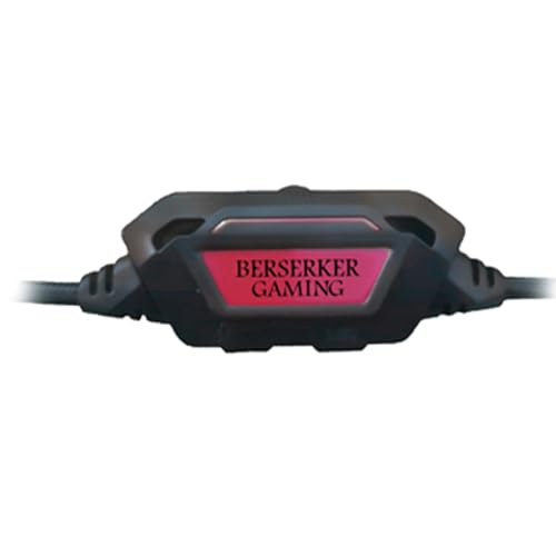 BERSERKER Auriculares Gaming con Micrófono, 40mm, Cable 2.1m, RGB LED, Compatible con PS4/Xbox One/Switch/PC