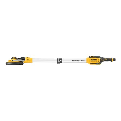 DEWALT DCE800NB-XJ - Lijadora de Yeso 18V, Motor sin escobillas, Eje telescópico extensible, Compatible con AirLock, Incluye 3x mallas de lijado y bolsa de transporte, No incluye batería ni cargador