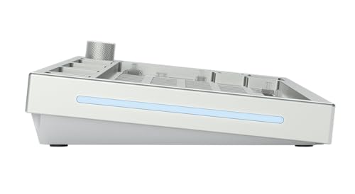 Glorious Gaming GMMK PRO 75% Barebones (solo carcasa) - Teclado gaming mecánico modular, TKL, carcasa de 1,5 kg, RGB, personalizable, switches de 5 pines, distribuciones internacional / ISO - Blanco