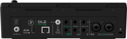 MACKIE DLZ Creator XS mezclador digital compacto adaptable para podcasting, streaming y YouTube con modos de usuario, tecnología Mix Agent, AutoMix y previos de micro Onyx80