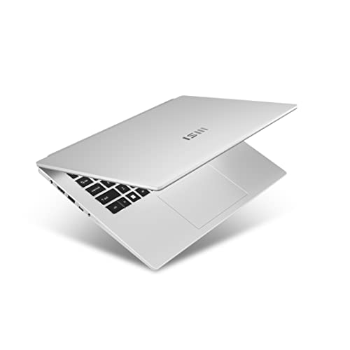 MSI Modern 14 C13M-447XES - Ordenador portátil Ultraligero 14" FHD (Raptor Lake i5-1335U, 16 RAM, 512GB SSD, Iris Xe Graphics, Sin Sistema operativo) Urban Silver - Teclado QWERTY español