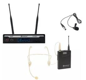 Relacart Set UR-222S Bodypack with HM-600S Headset and Lavalier