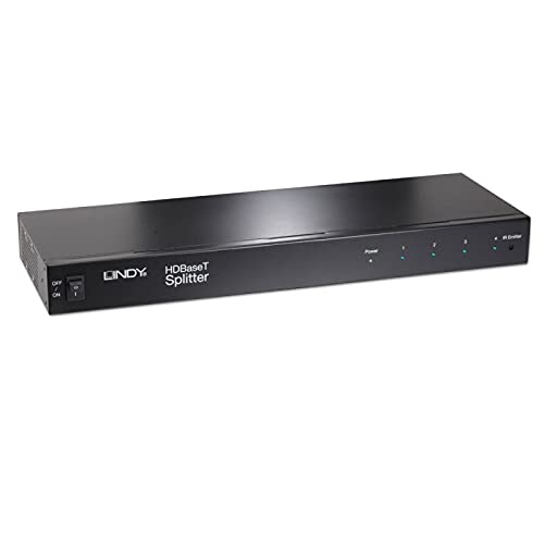 Lindy 38116 divisor de video HDMI - Splitter de vídeo (HDMI, Cat6, 3840 x 2160 Pixeles, Negro, 100 m, 1080p)
