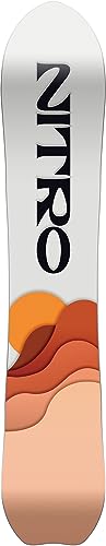 Nitro Tabla de Snowboard para Mujer, 24 All-Mountain Freeride Girls Powder Carving Board