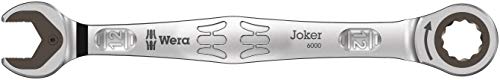 Wera 05020014001 9630 Tira magnética 6000 Joker 1 Juego de llaves carraca de boca y anillo, 12 piezas