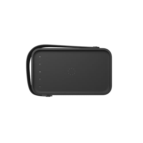 Bang & Olufsen Beolit 20 Potente Altavoz Bluetooth Inalámbrico Portátil para Uso en Casa y Exteriores con Sonido de 360 Grados y Cargador Inalámbrico Qi Integrado para Teléfono Black Anthracite