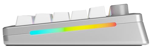 Glorious Gaming GMMK 3 Pro HE: Teclado Gaming inalámbrico, Hall Effect, Carcasa de Aluminio, tasa 8K, switches Hot Swap MX/HE, acción Ajustable, TKL 75% QWERTY Estadounidense (Plata)