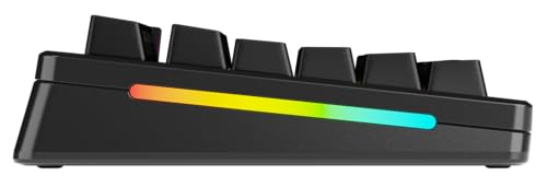 Glorious Gaming GMMK 3 Pro trådlöst mekaniskt tangentbord, Bluetooth Och 2,4 GHz, utbytbara MX-brytare, modulärt aluminiumhölje Och packningssystem, doubleshot-tangenter, 75% TKL, USA QWERTY - Svart