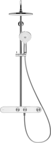 Duravit TH4382008005 Sistema de Ducha, Cromo/Blanco, 1.00