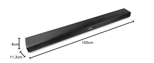 Grundig DSB 970 - Barra de Sonido Todo en uno con subwoofer Integrado, diseño Delgado, 2.1 Canales Dolby Atmos, Potencia Musical de 120 W, Bluetooth 4.2, HDMI (ARC), Entrada óptica y Auxiliar, Puerto