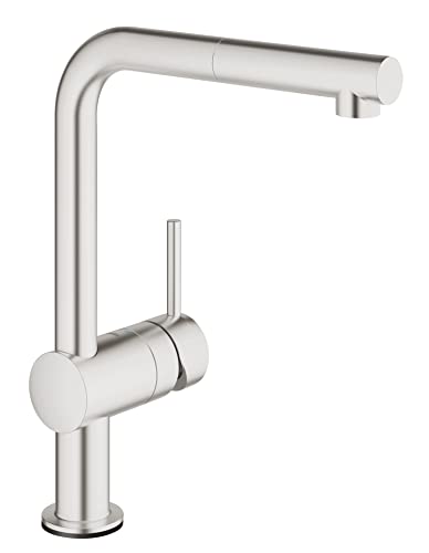 GROHE Minta Touch Quickfix - Grifo de fregadero electrónico, caño en L, acero, ref. 31360DC1