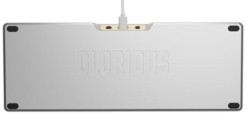 Glorious Gaming GMMK 3 Pro HE Teclado rápido Hall Effect, Carcasa Aluminio, tasa 8K, switches magnéticos/Hot Swap MX, Juntas modulares, Compacto 65% QWERTY EE.UU. (Plata)