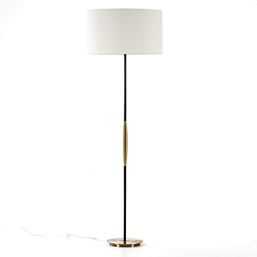 LAMPARA DE PIE 24X140 METAL DORADO/NEGRO SIN PANTALLA