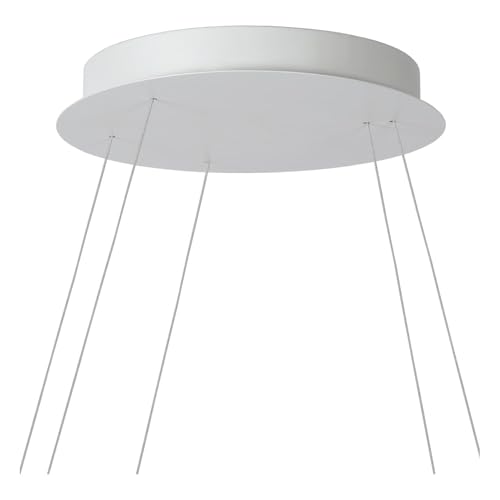 LUCIDE TRINITI - Lámpara colgante - Ø 80 cm - LED Regul. - 3000K - Blanco