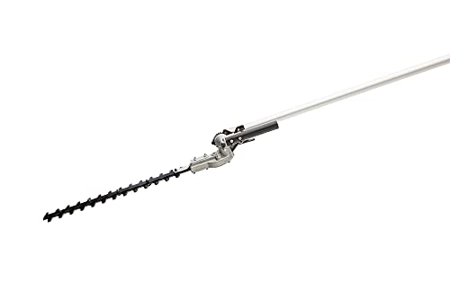 IKRA 73046710 Herramienta multifunción a Gasolina IBKH 33, 4en1: cortabordes, desbrozadora, Cortasetos telescópico y podadora de Altura, 900 W, Gris, Rojo y Negro