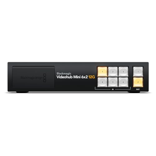 Blackmagic Design Videohub Mini 6x2 12G (BM-VHUBSMTI12G0602)