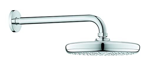 GROHE QuickFix Precision Trend - Set de ducha para instalación final, tecnología de control ecológico, ducha mural de 210 mm, cromado, ref. 34733002