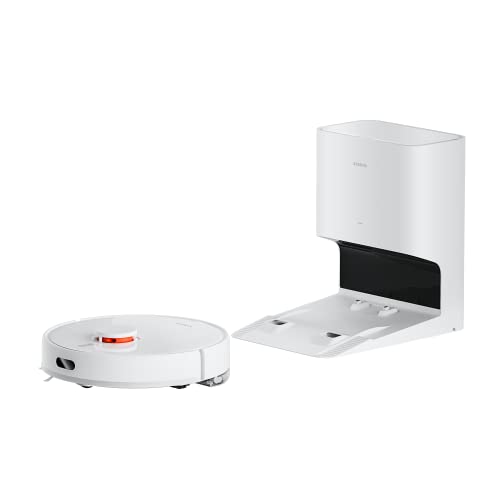 Xiaomi Robot Vacuum X10, Aspirador Inteligente, Recogida rápida de Polvo, Drenaje automático, Limpiador de Lavado 2 en 1 eficiente, hasta 180 Minutos de Limpieza Continua, Cepillo Incluido