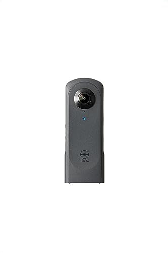 Ricoh Cámara 360 Grados Theta X (2023), Imagen de Alta resolución de Aproximadamente 60 M, 5.7K 360, Pantalla táctil, Batería Intercambiable, Tarjeta de Memoria Externa