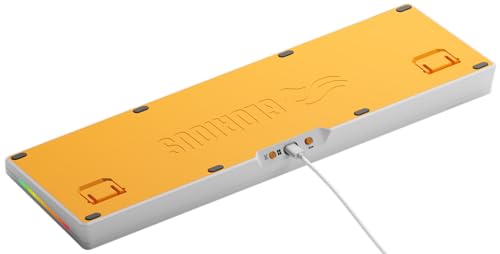 Glorious Gaming GMMK 3 anpassat mekaniskt gamingtangentbord, 100% fullstorlek, modulärt packningssystem, doubleshot PBT-tangenter, aluminiumplatta, utbytbara 3- Och 5-stiftsbrytare, USA QWERTY - Vit