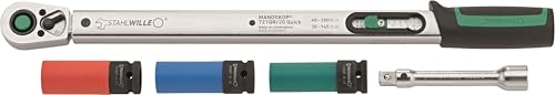 Stahlwille 721Qr/20/3/1 Llave Dinamométrica, Juego de Montaje de Rueda Rápida, 1/2 Pulgadas