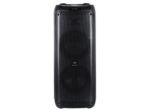 WeGeek Trevi XFEST XF 4100 Pro - Altavoz Amplificado de 300 W, Bluetooth, USB, AUX-IN, TWS, Luces de Efecto Llama de Fuego, Llama, Discolight