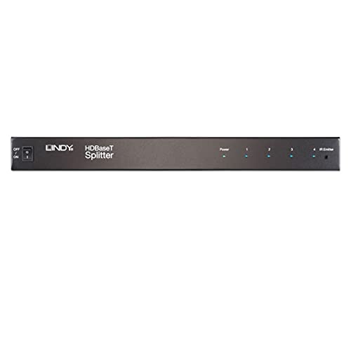 Lindy 38116 divisor de video HDMI - Splitter de vídeo (HDMI, Cat6, 3840 x 2160 Pixeles, Negro, 100 m, 1080p)