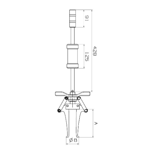 EXTRACTOR AJUSTABLE FORZA 3 PATAS INTERIOR Y EXTERIOR + BARRA