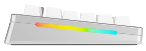 Glorious Gaming GMMK 3 Pro HE: Teclado Gaming inalámbrico, Hall Effect, Carcasa de Aluminio, tasa 8K, switches Hot Swap MX/HE, acción Ajustable, TKL 75% QWERTY Estadounidense (Plata)