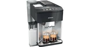 Siemens, cafetera totalmente automática, EQ500, aromaDouble Shot, autoMilk Clean, ceramDrive, coffeeSelect Display, oneTouch DoubleCup, negro piano // acero inoxidable, TQ517R03