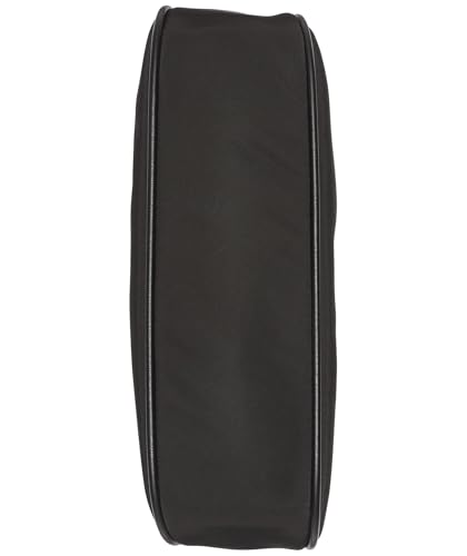 DKNY Jenny Top Zip Shoulder Bag, 100% poliéster con Ribete de Poliuretano Mujeres, Negro, Medium