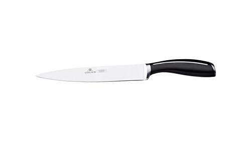 Gerlach 1760 Set Couteau Cuisine en Acier Inoxydable - Conjunto de 5 Couteaux - 1 x Japonais Santoku 1x à Pain 2x de Cuisine 1x à Légumes - 55-56 HRC - Poignée Antidérapante - Loft