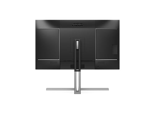 AOC U32U3CV - Monitor UHD Nano IPS de 32 Pulgadas, Altura Regulable, Altavoces, HDR400 (3840x2160, 60 Hz, 4K, 2X HDMI, DisplayPort, USB-C (96W PD), USB Hub) Negro