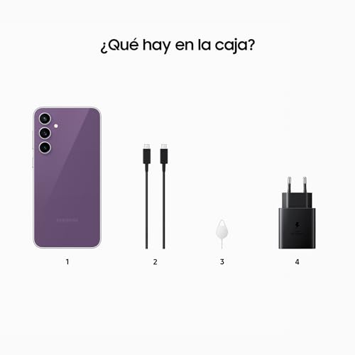 Samsung Galaxy S23 FE, 256 GB, Teléfono Móvil 5G con IA, Smartphone Android, Color Púrpura (Versión Española)