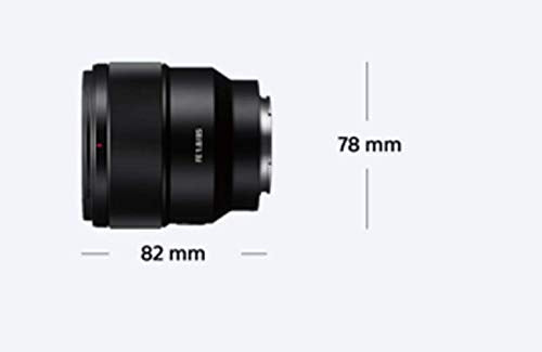 Sony SEL85F18 85mm F/1.8-22 Lente de cámara Fija de teleobjetivo Medio, Color Negro