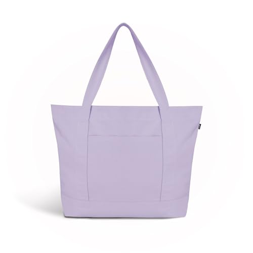 Ecoright Große Canvas Tote Bag Für Frauen Mit Reißverschluss & Innentasche, 100% Bio-baumwolle Reisenthel Shopper