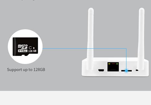 Sricam Italia SH033 Kit WiFi inalámbrico Recargable 3 megapíxeles Sensor PIR Exterior/Interior soporta Tarjeta MicroSD Audio bidireccional