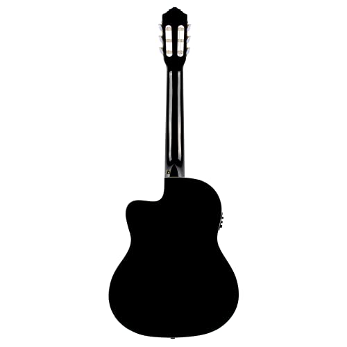 Ortega Classical Guitar Family Series Pro 44 Incluye funda BK Negro RCE141BK
