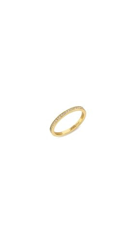 Calvin Klein Set de 3 Anillos para Mujer Colección CK TRIO en Oro Amarillo con Cristales - 35000795D, 56mm, Gold