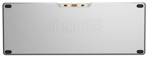 Glorious Gaming GMMK 3 Pro HE: Teclado Gaming inalámbrico, Hall Effect, Carcasa de Aluminio, tasa 8K, switches Hot Swap MX/HE, acción Ajustable, Compacto 65% QWERTY Estadounidense (Plata)