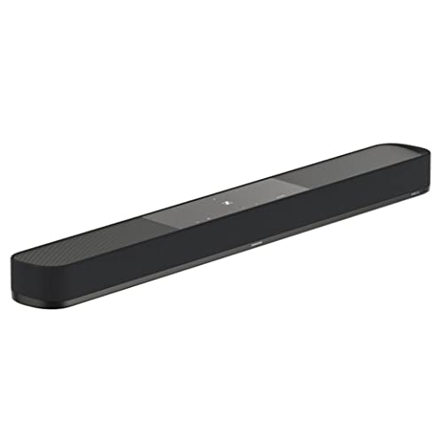 Sennheiser AMBEO Soundbar Plus para TV y Música - Sonido Envolvente 3D Inmersivo, Configuración de Altavoces Virtual 7.1.4, Subwoofers Dobles Integrados, Conexión Streaming Avanzada